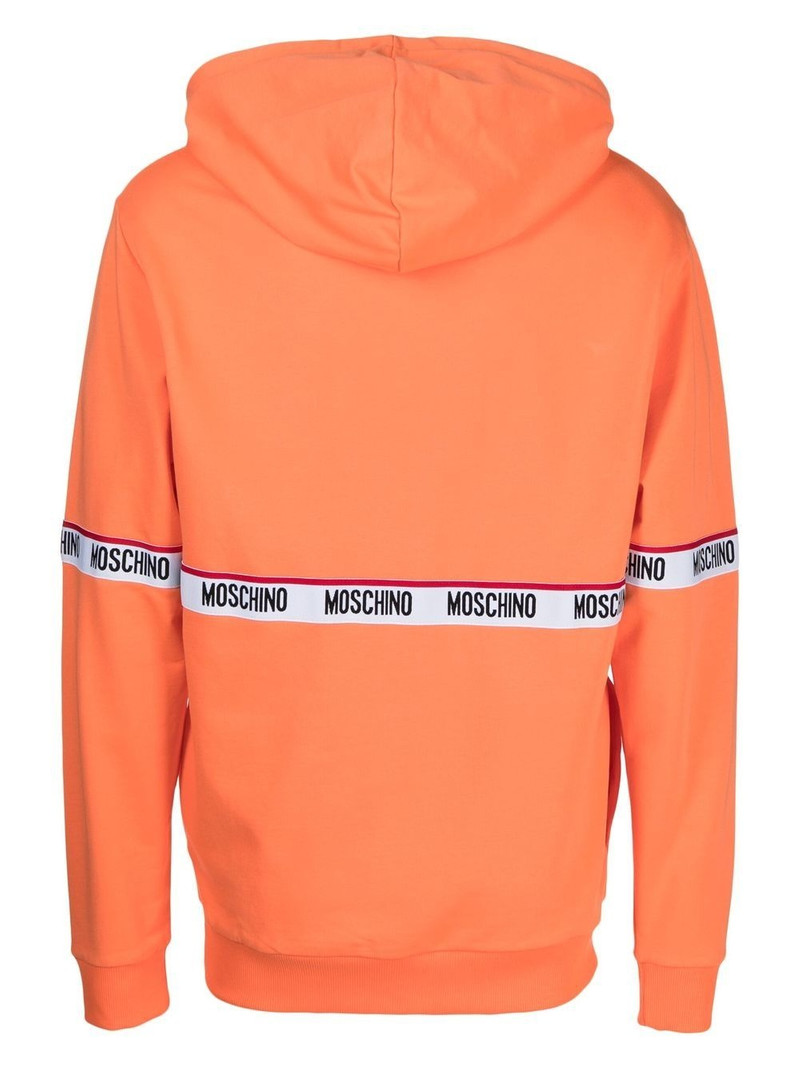 Moschino logo-tape pullover hoodie outlook