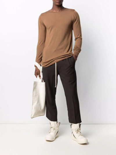 Rick Owens round-neck fine-knit jumper outlook