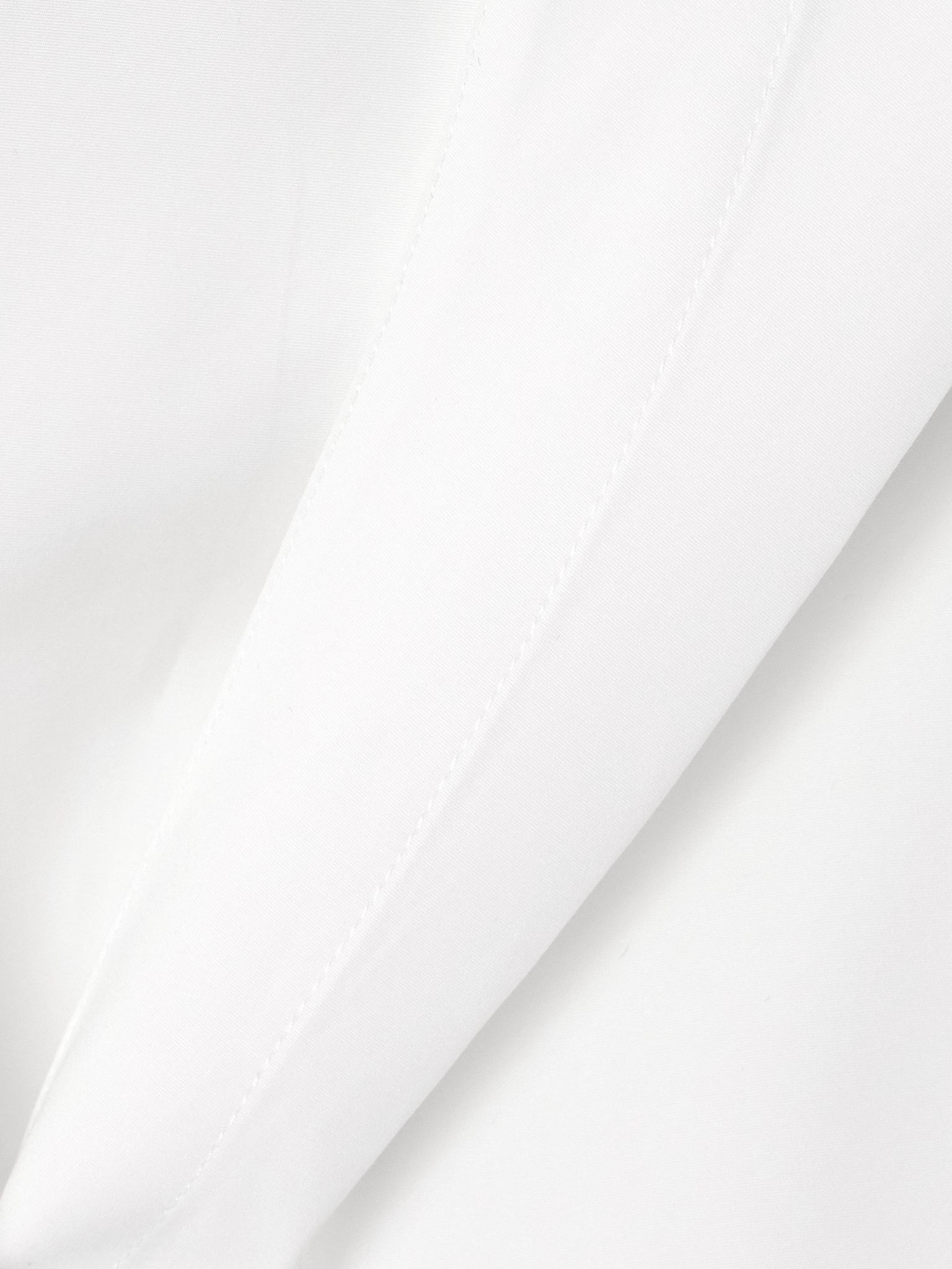 Hooded cotton-poplin blouse White - 4