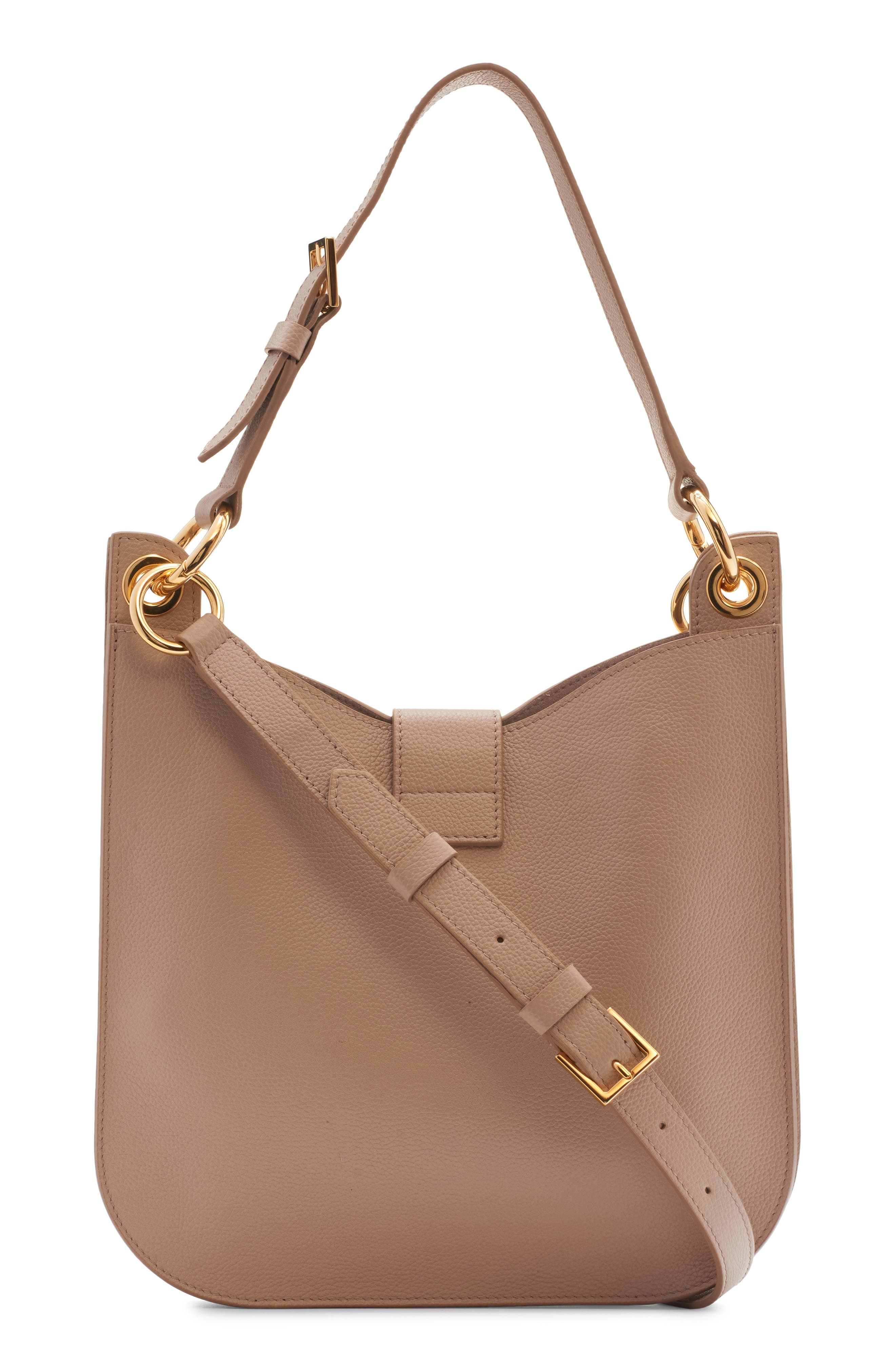 TOM FORD Small Tara Leather Top Handle Bag in Light Beige at Nordstrom - 4