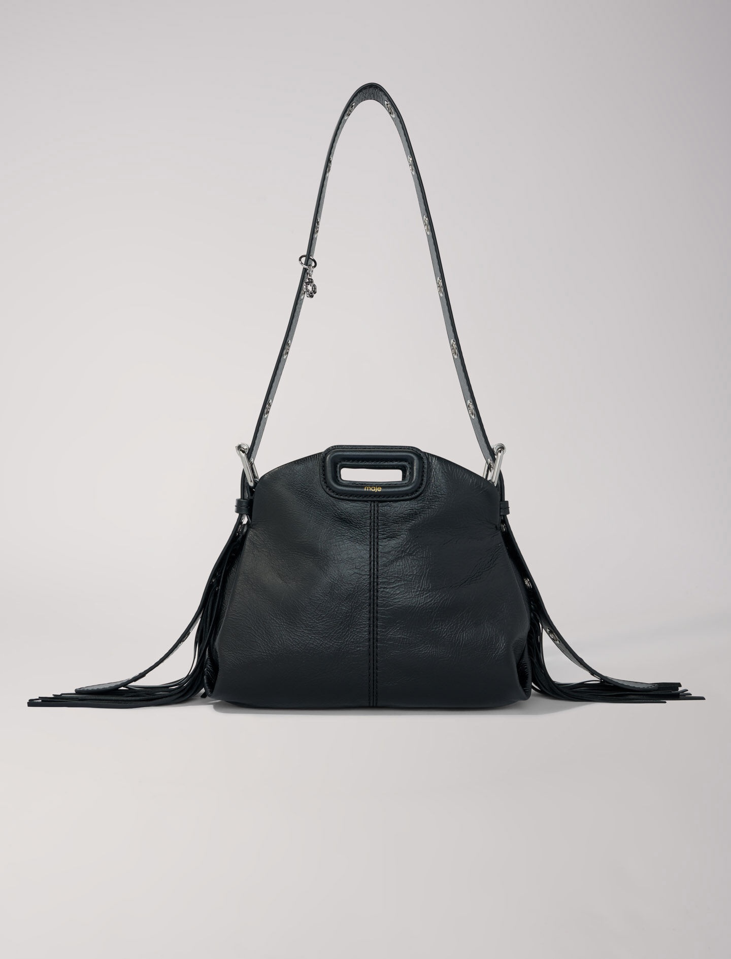 Crackle leather mini Miss M bag - 7