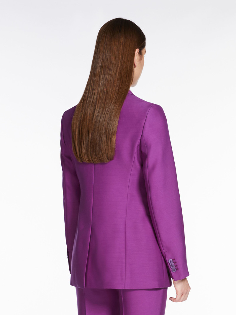 FIACRE Wool and silk double-fabric blazer 4