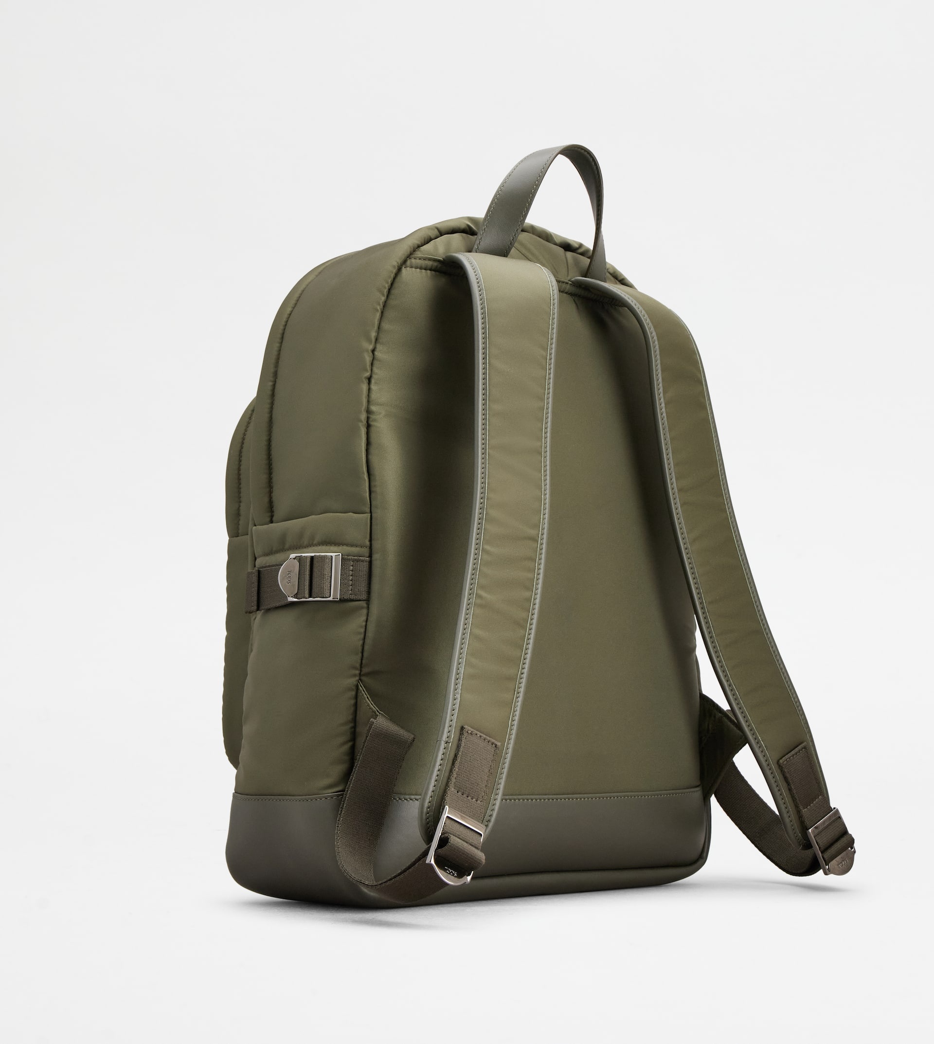 BACKPACK IN FABRIC AND LEATHER MEDIUM - GREEN - 3
