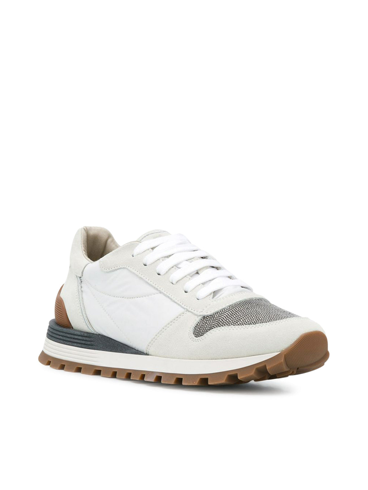 SUEDE AND TECHNO FABRIC RUNNERS WITH "PRECIOUS TOE" - 2