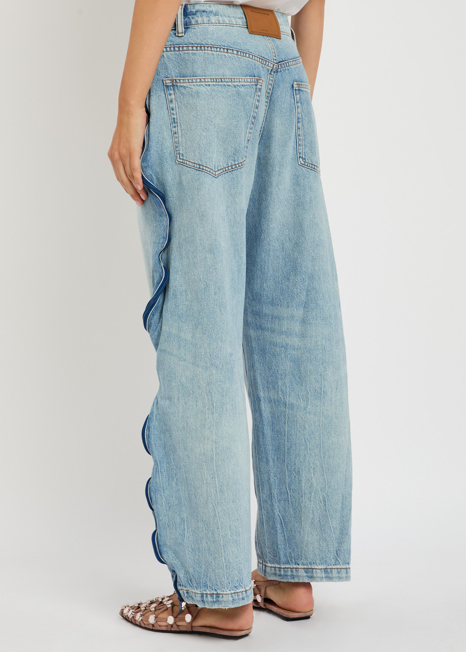 Alexanderwang.t Zip-embellished Barrel-leg Jeans - 3