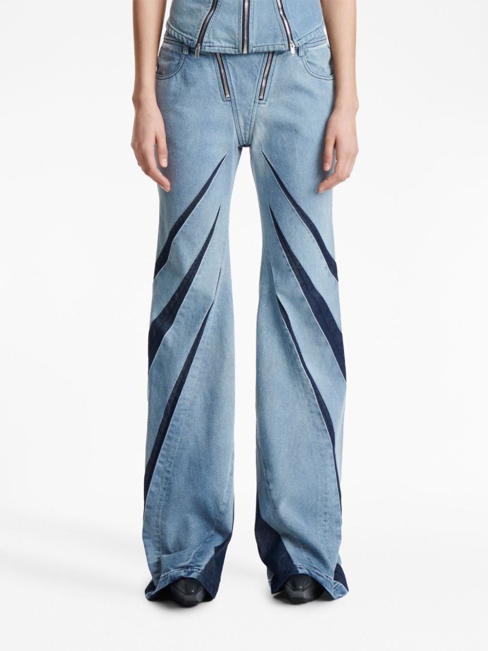 Darted flared jeans - 9