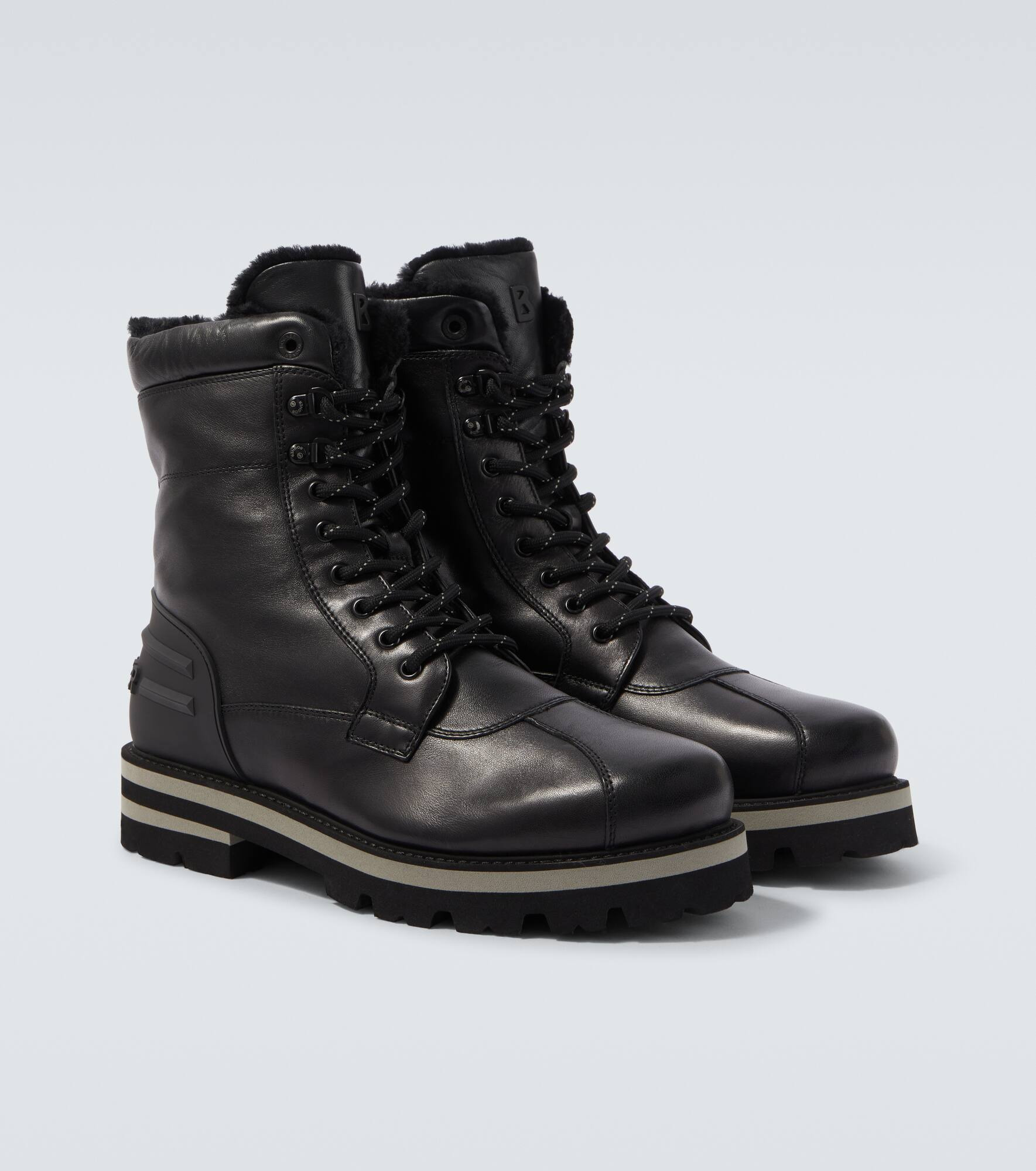 Courchevel leather lace-up boots - 5