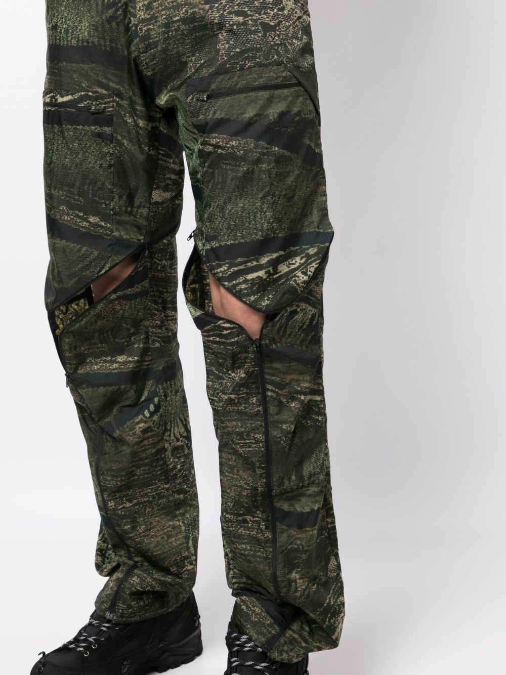 【ppi】olly shinder OLLY SHINDER graphic-print straight-leg trouser | REVERSIBLE