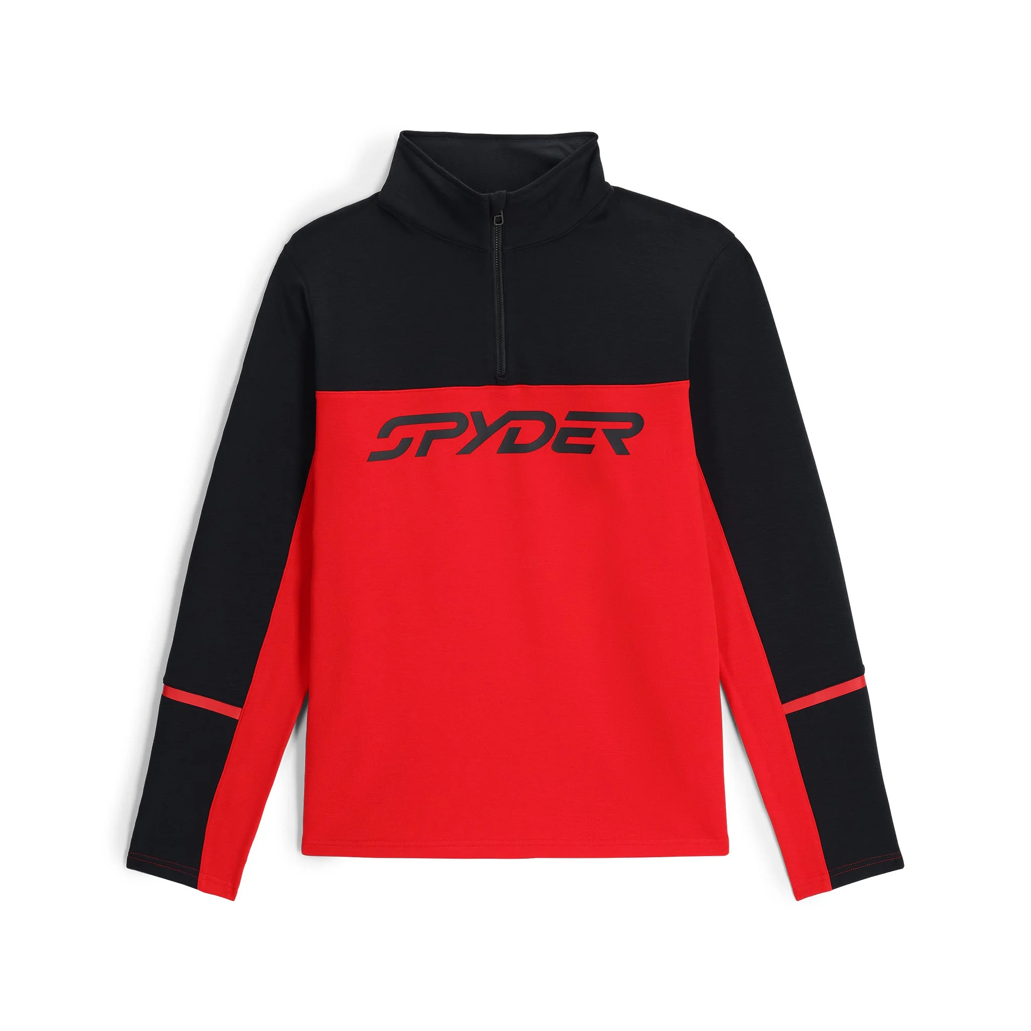 Mens Speed Half Zip T-Neck - Spyder Red - 1