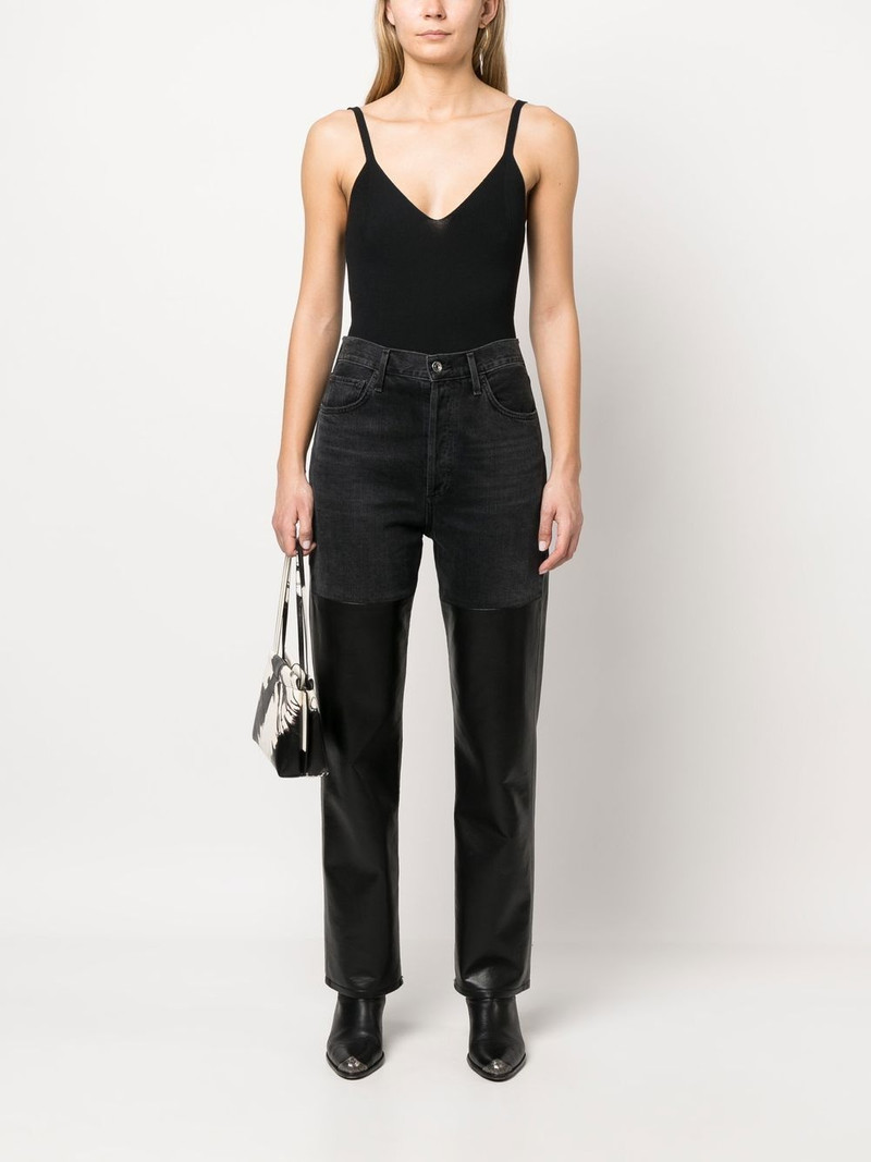 Our Legacy ribbed-knit singlet top outlook