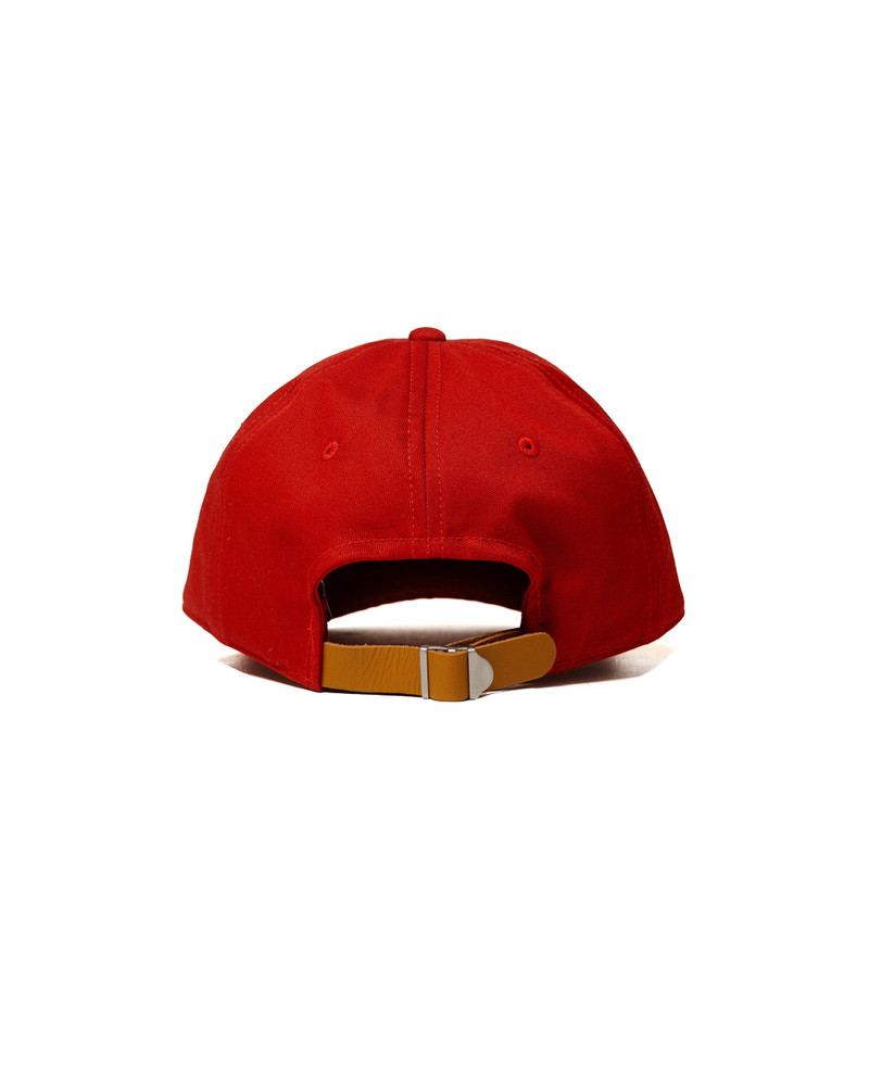 The Real McCoys MA23001 Logo Baseball Cap Red outlook