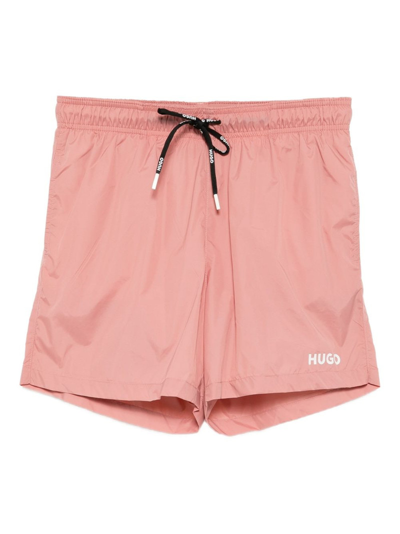 logo-printed swim shorts 1