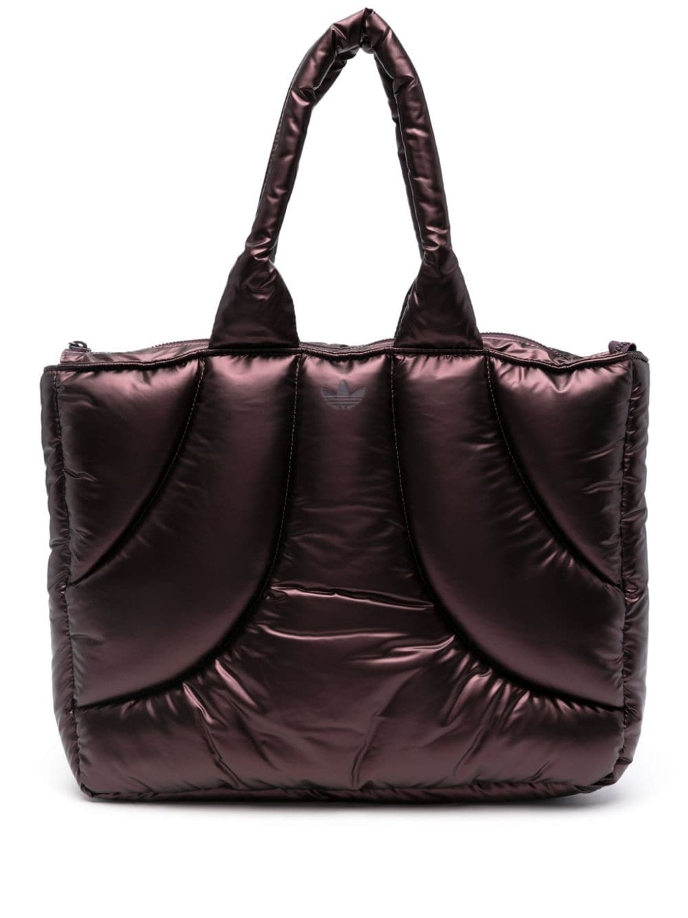 zipped quilted tote bag - 1