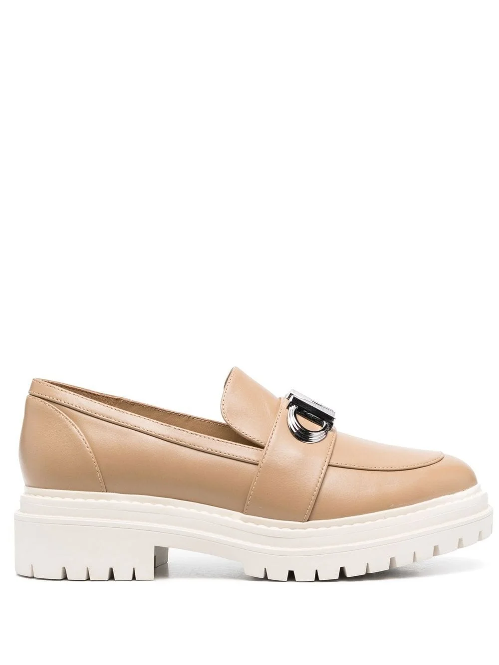 Parker logo-plaque leather loafers - 1