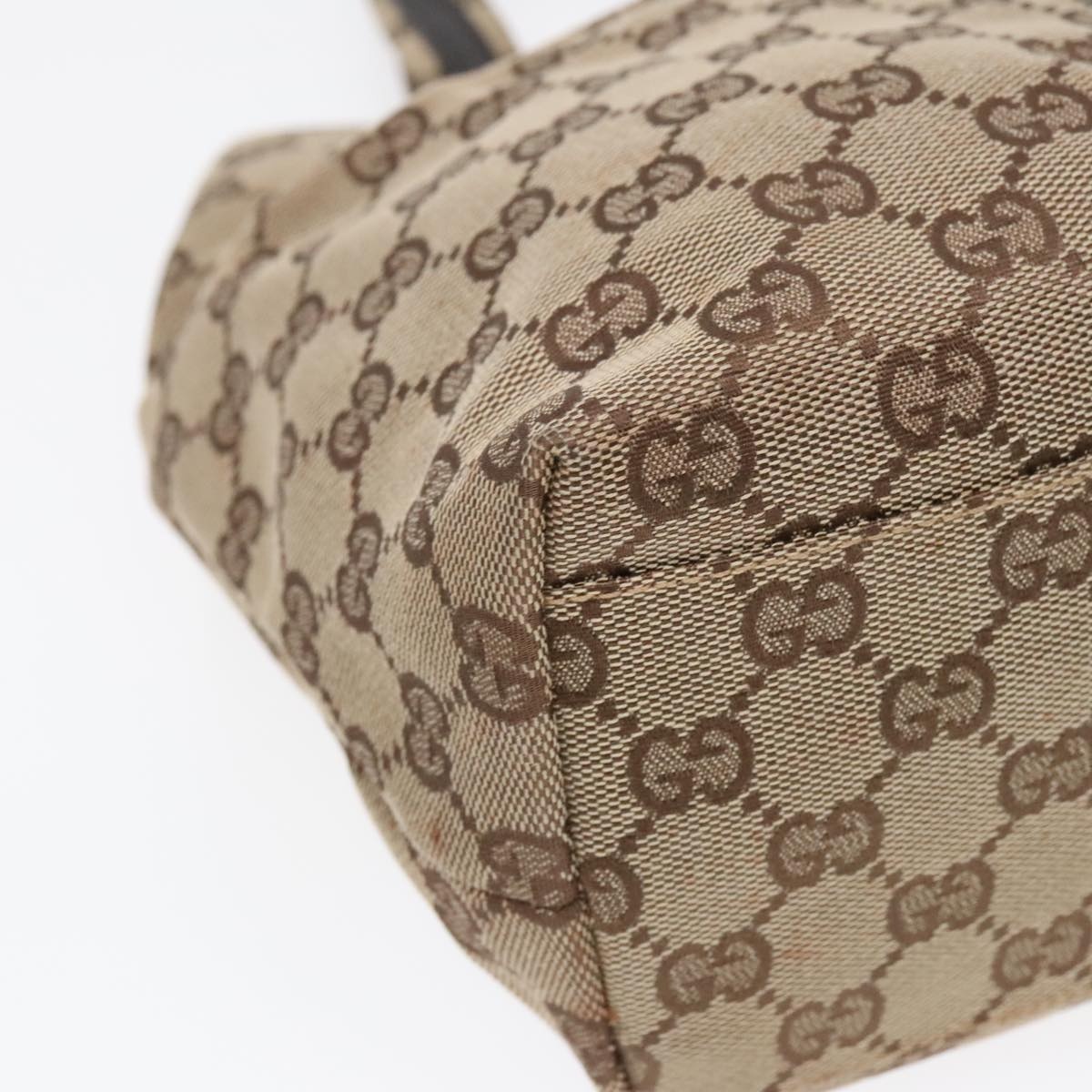 GUCCI GG Canvas Hand Bag Beige Silver 002 002 - 15