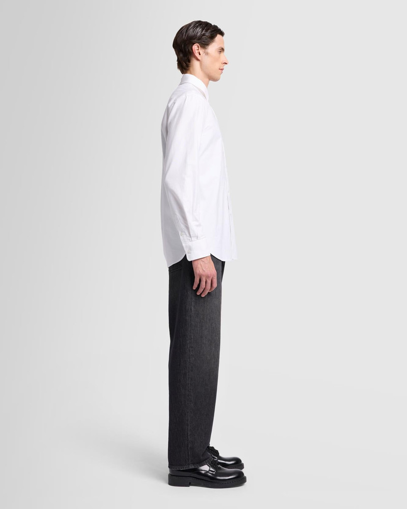Oxford Button Down Shirt in White 6