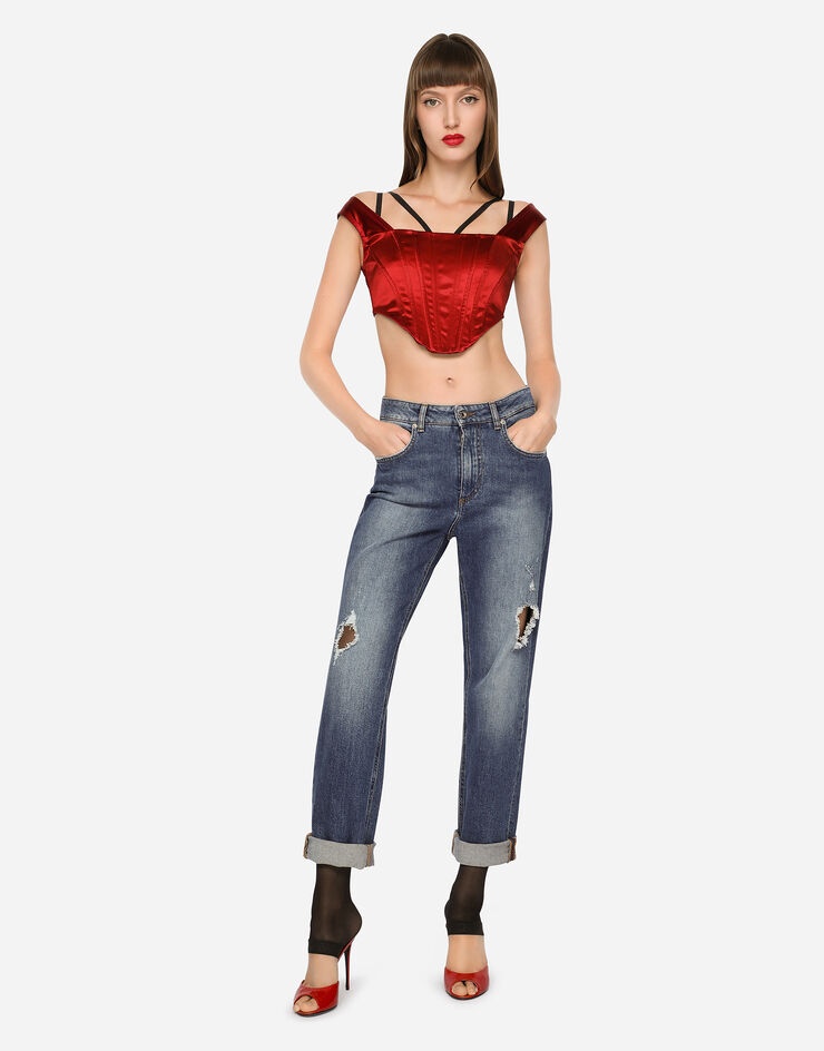Boyfriend jeans with rips - 2
