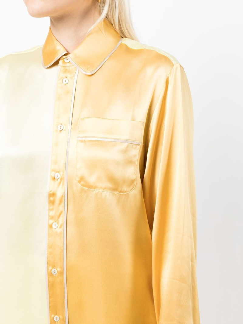 two-tone silk pyjama shirt 5