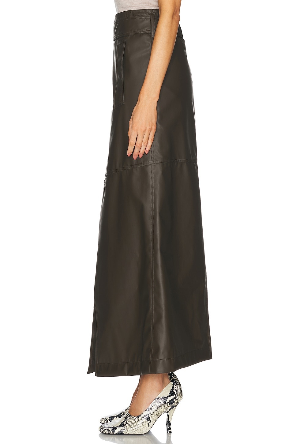Front Slit Midi Skirt - 3