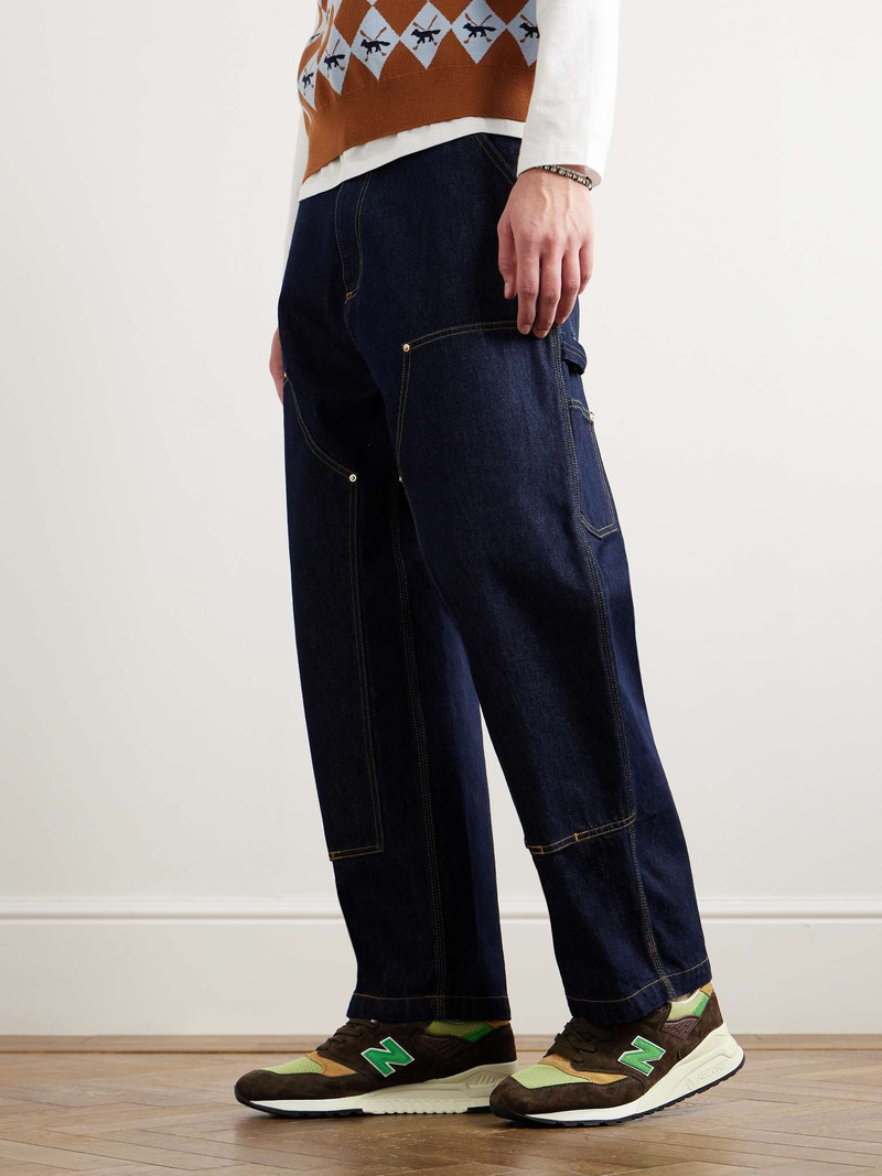 New Balance 998 Mesh-Trimmed Suede and Leather Sneakers outlook