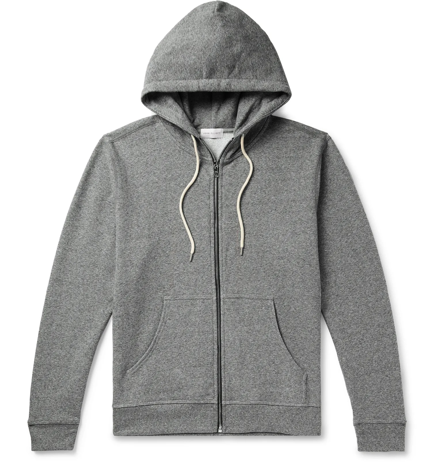 Loopback Cotton-Blend Jersey Zip-Up Hoodie - 1