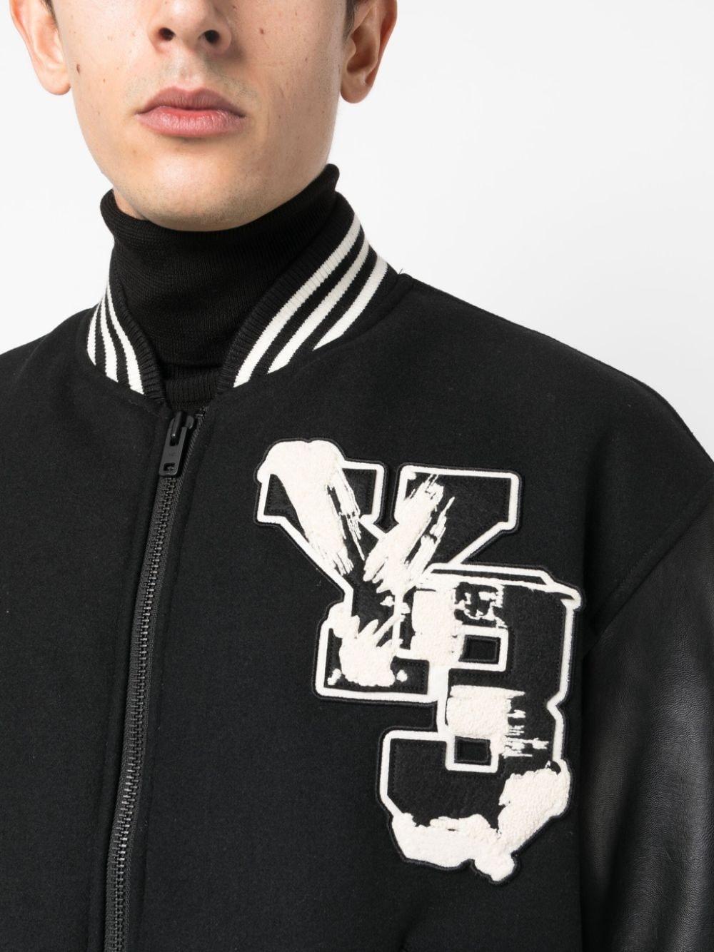 Varsity zipped bomber jacket - 6
