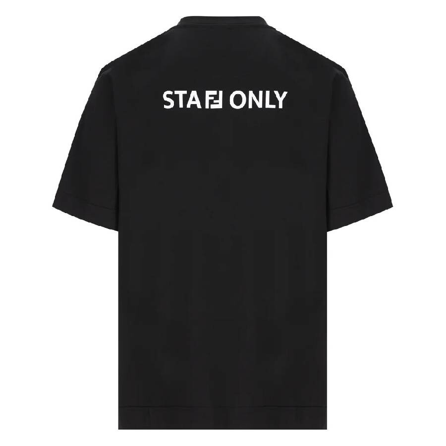 Fendi Staff Only Crew Neck Cotton T-Shirt - 6