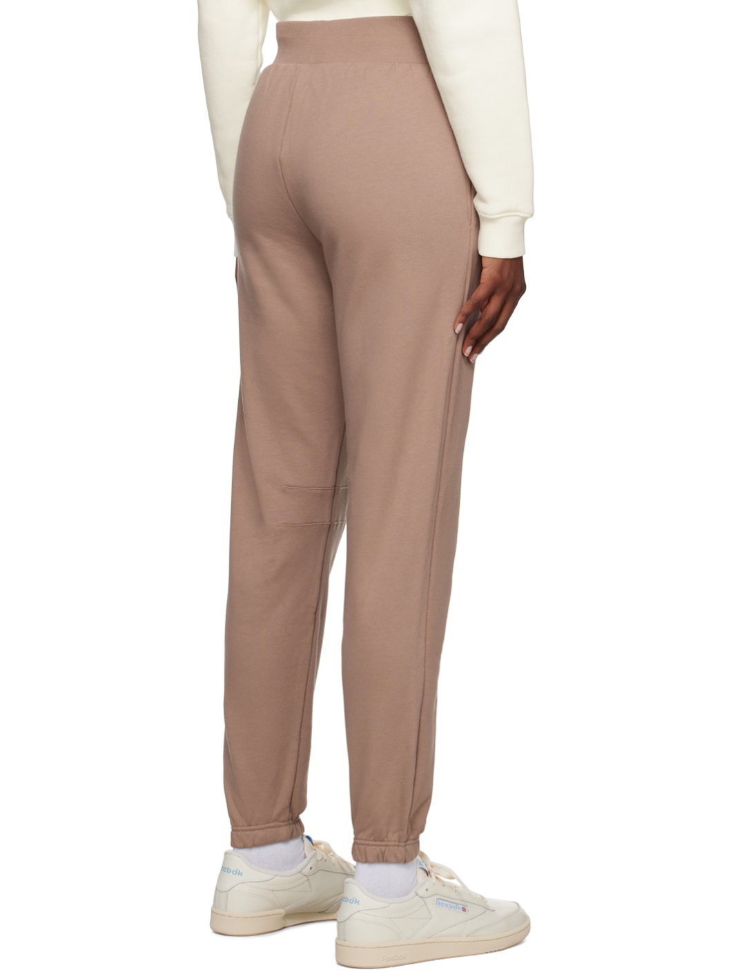 Taupe Embroidered Lounge Pants - 3