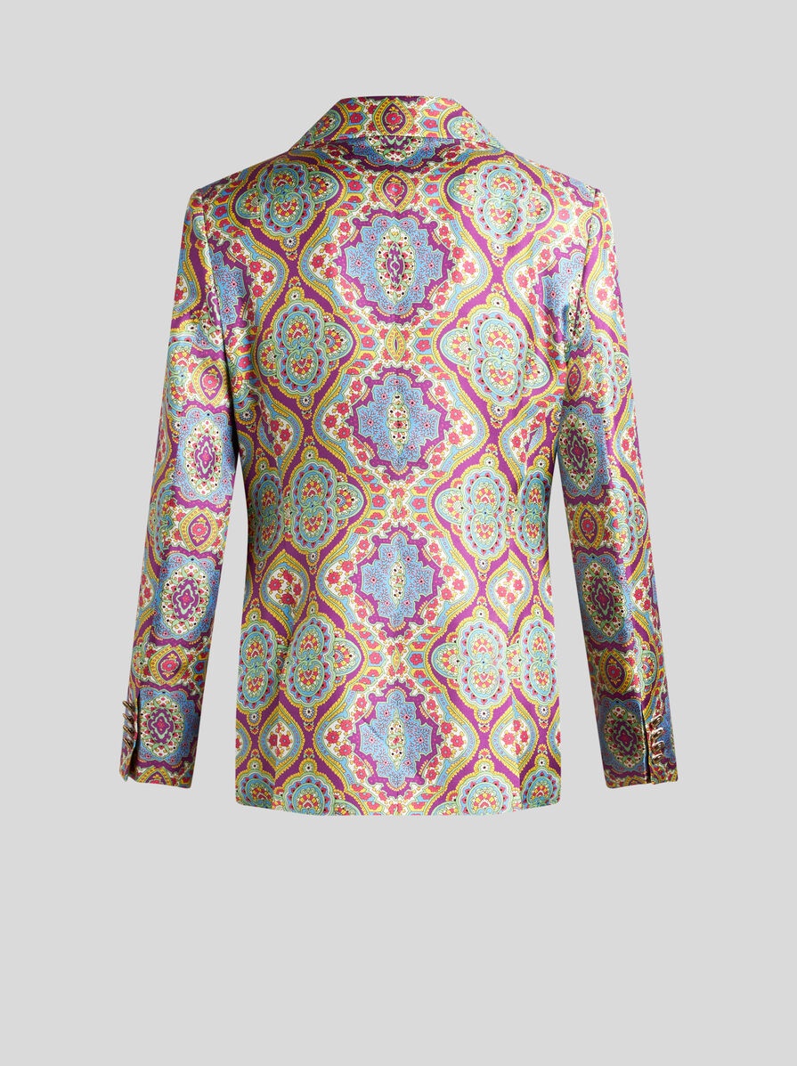 PRINTED SILK JACKET - 6