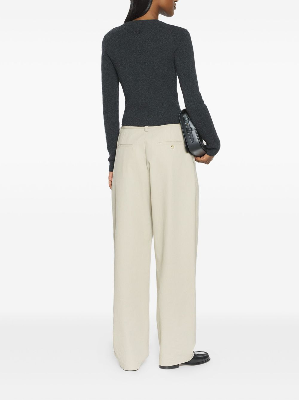 pleated-pocket trousers - 3