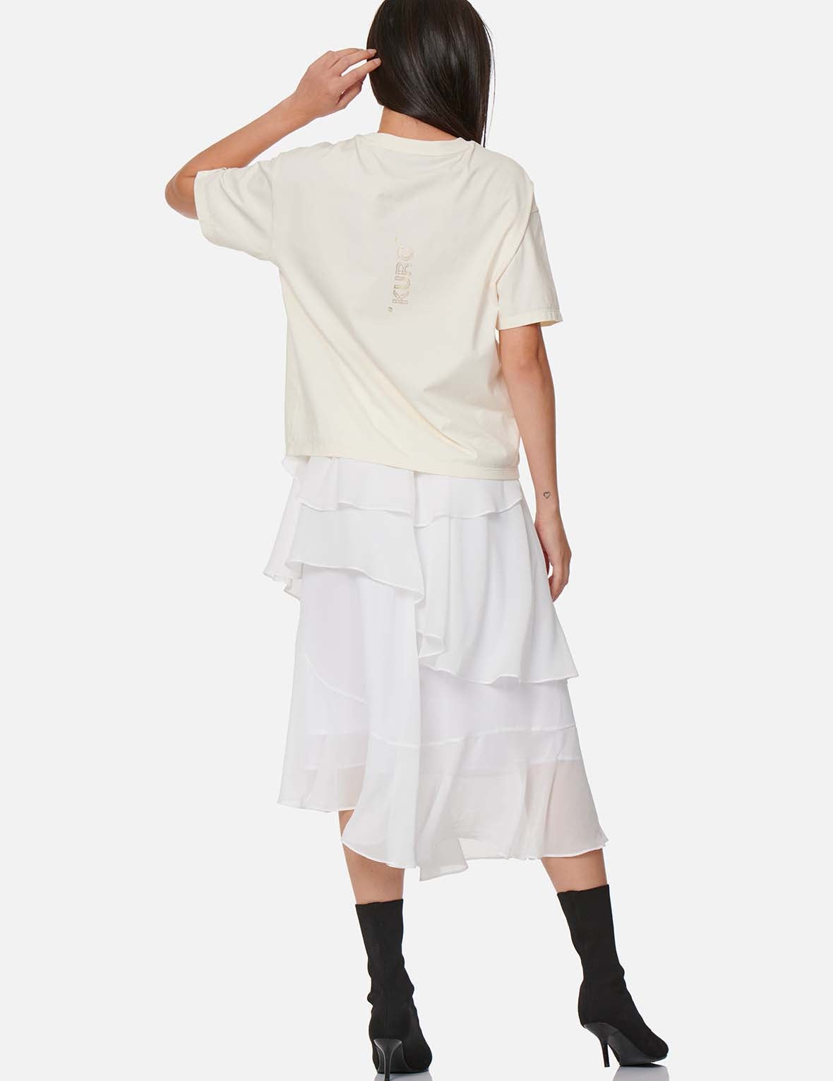 Draped Metal Chain T-shirt - 6