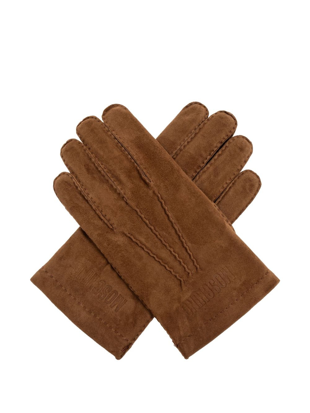 logo-debossed gloves - 2