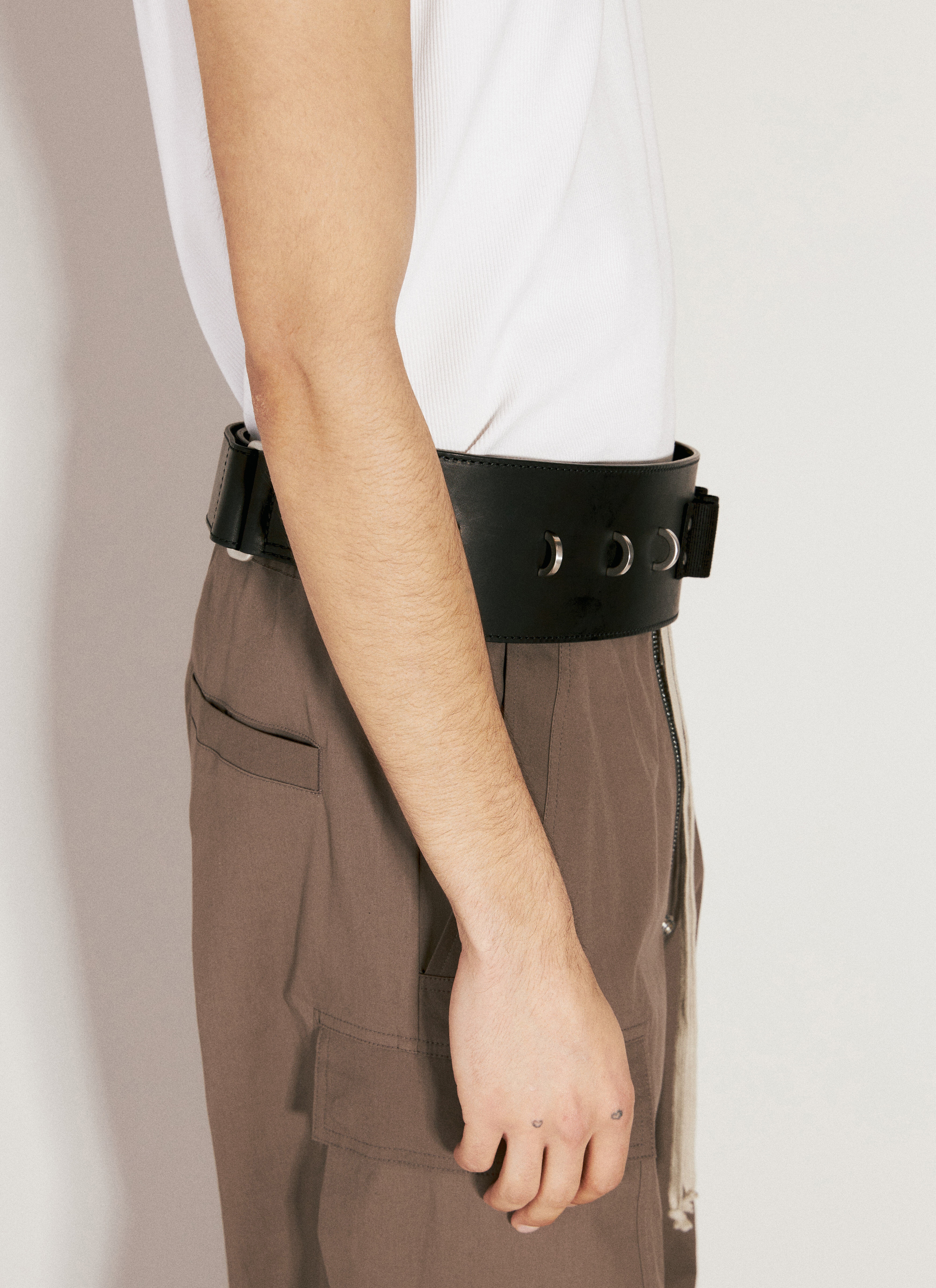 Rick Owens Cargo Leather Belt | lncc | REVERSIBLE