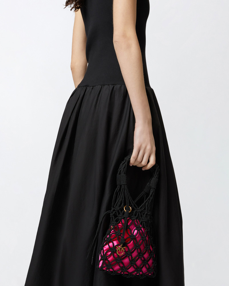 EVENING HANDBAG WITH WOVEN MESH 6