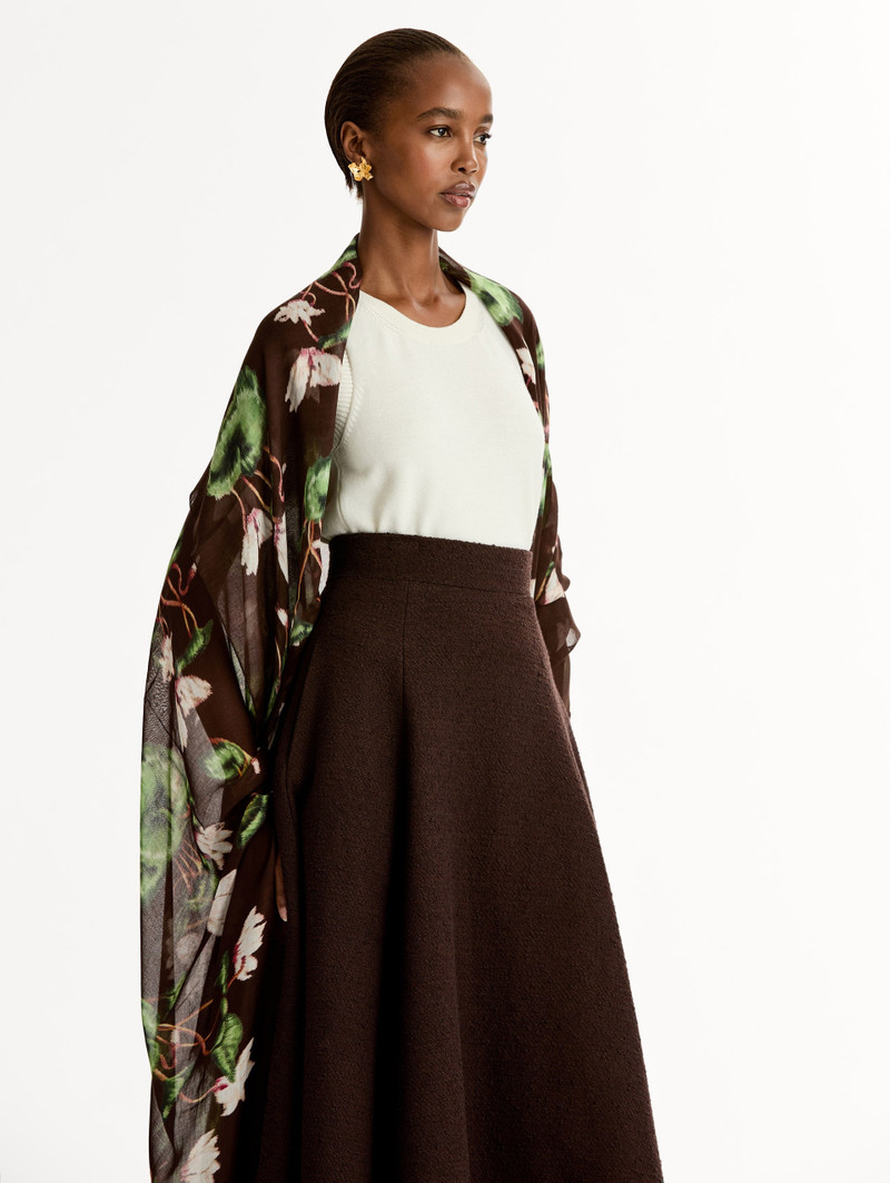 Oscar de la Renta CHINÉ CYCLAMEN MODAL CASHMERE SCARF outlook