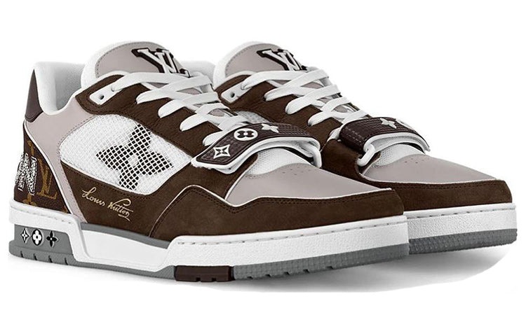 LOUIS VUITTON LV Trainer 'Moka Brown Monogram Flower' 1ACD7K - 2