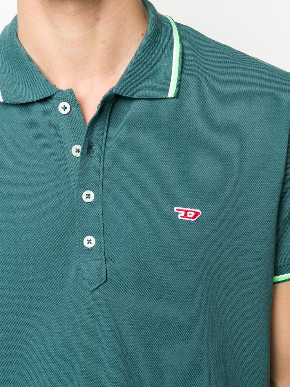 logo patch polo shirt - 5