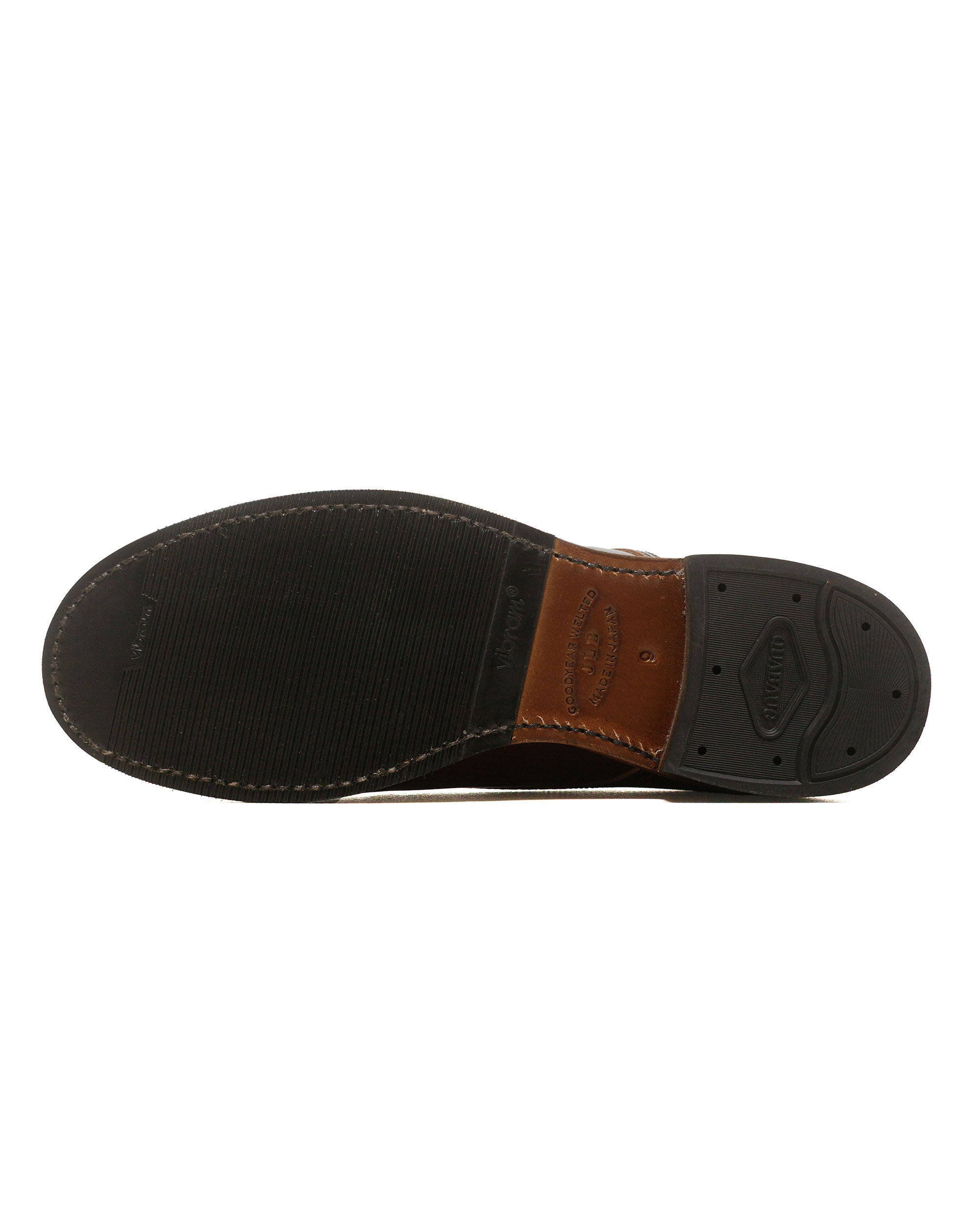 USN Low Quarter Shoes French Calfskin Russet Brown - 5