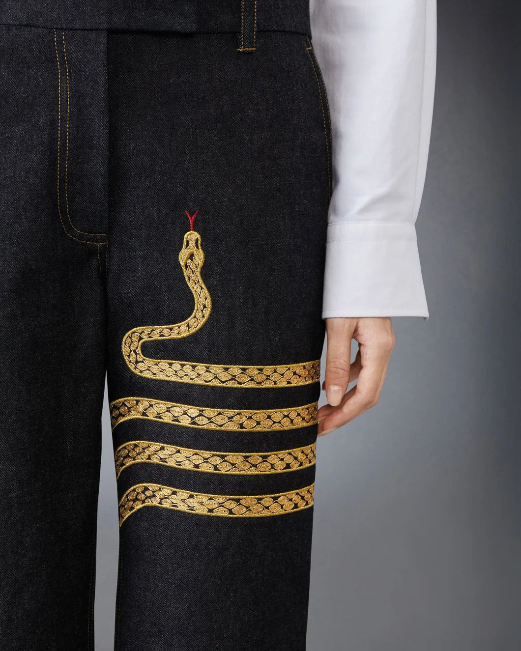 LUNAR NEW YEAR DENIM TROUSER - 5