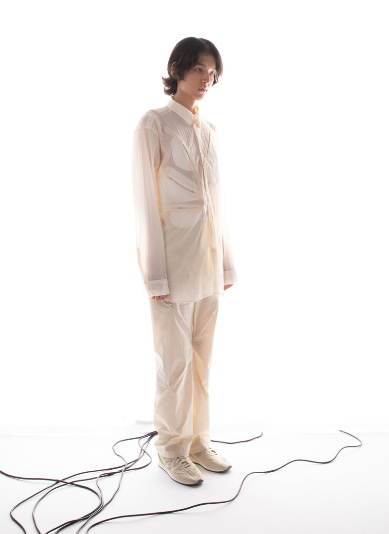 POST ARCHIVE FACTION (PAF) 5.0+ SHIRT CENTER (IVORY) outlook