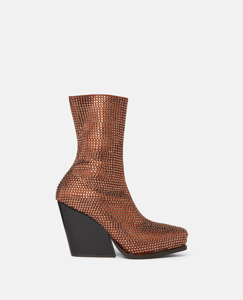 Crystal Cowboy Ankle Boots - 1