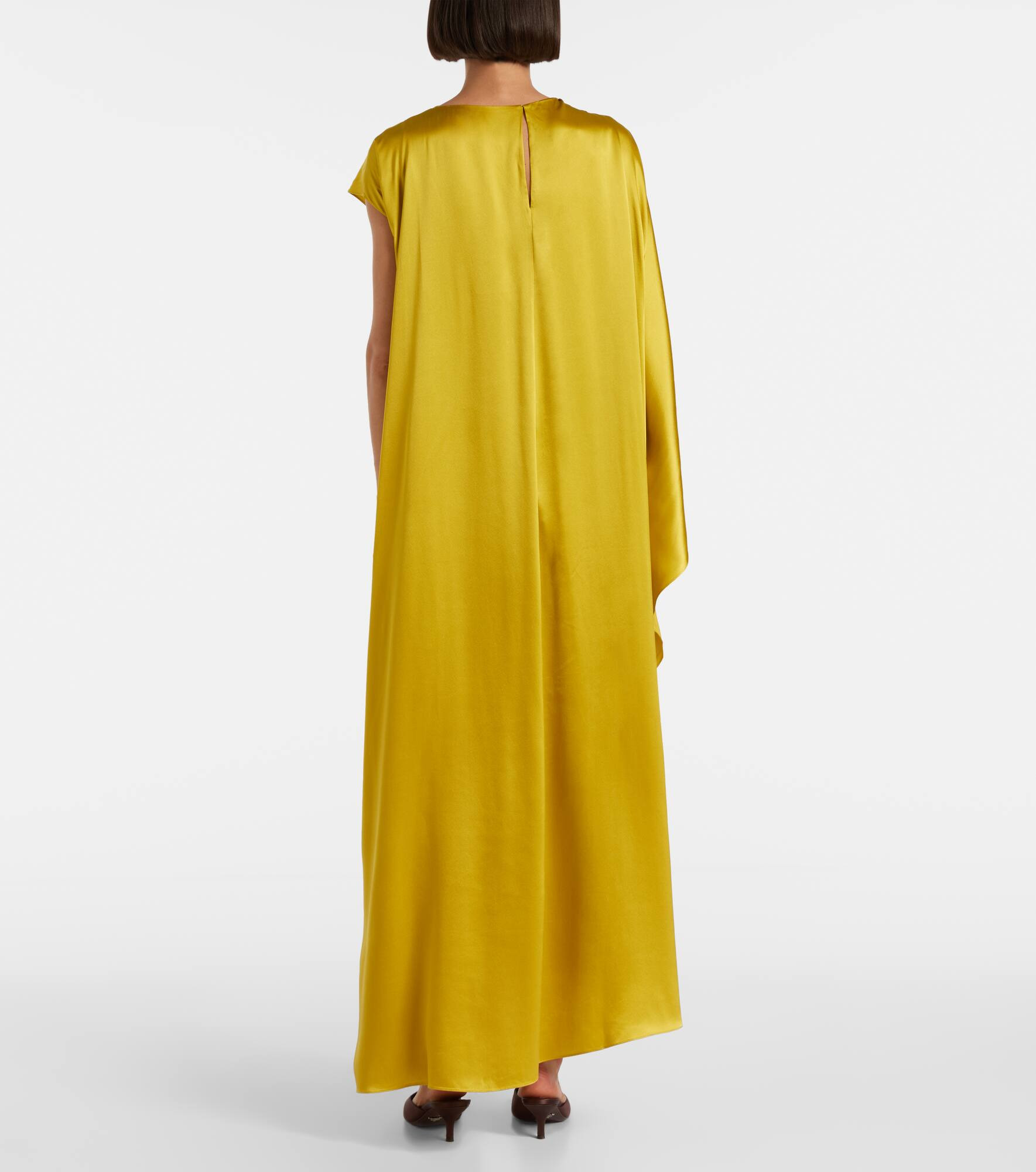 Hiba caped silk gown - 3