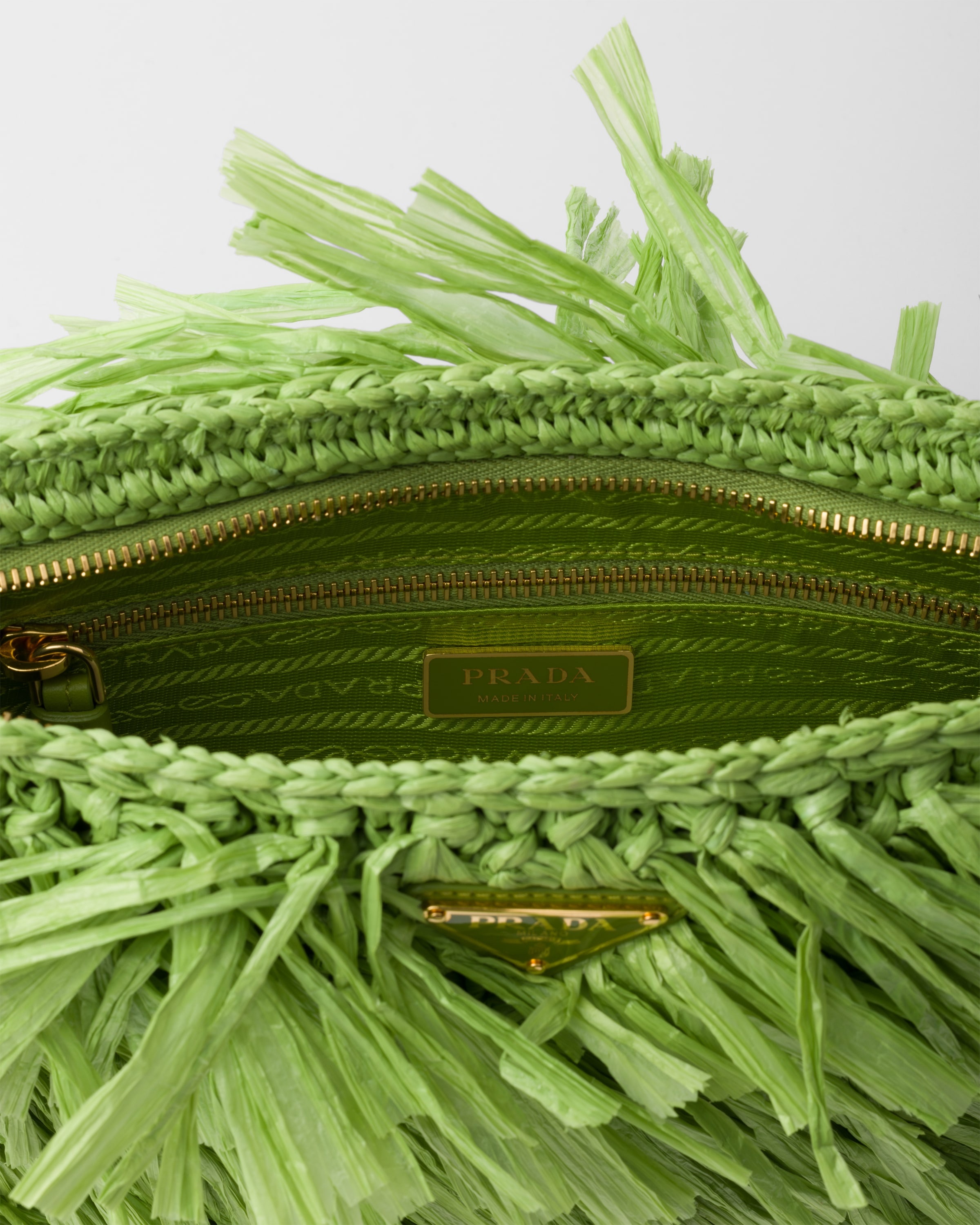 Medium fringed crochet clutch - 5