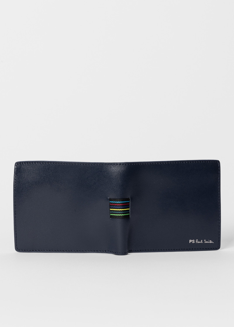 Paul Smith Navy 'Sports Stripe' Billfold and Coin Wallet outlook
