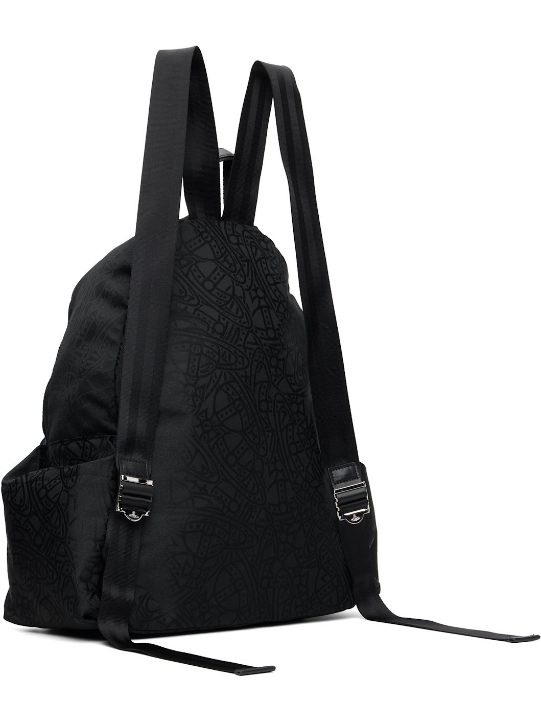 Black Tangled Orb Jacquard George M Backpack - 3