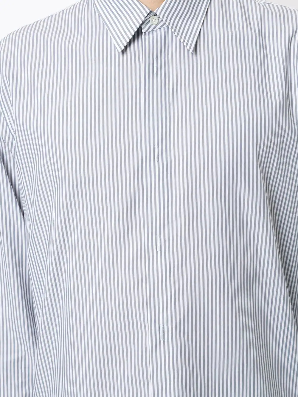 4-stitch vertical stripe shirt - 5