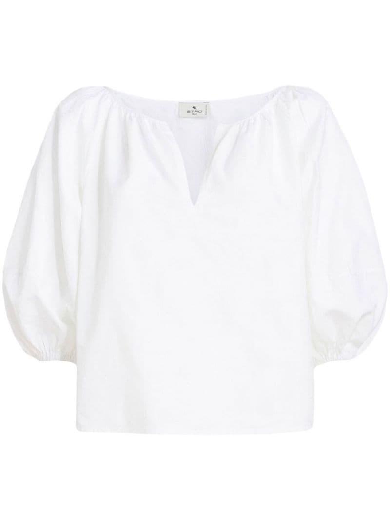 puff-sleeve blouse - 1