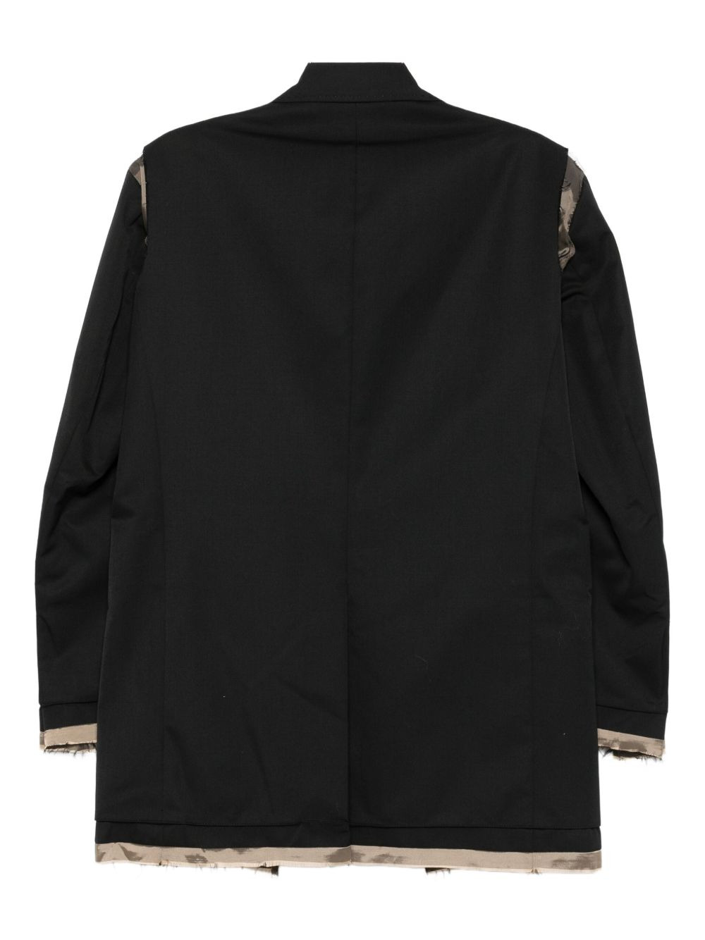 frayed-detail jacket - 2