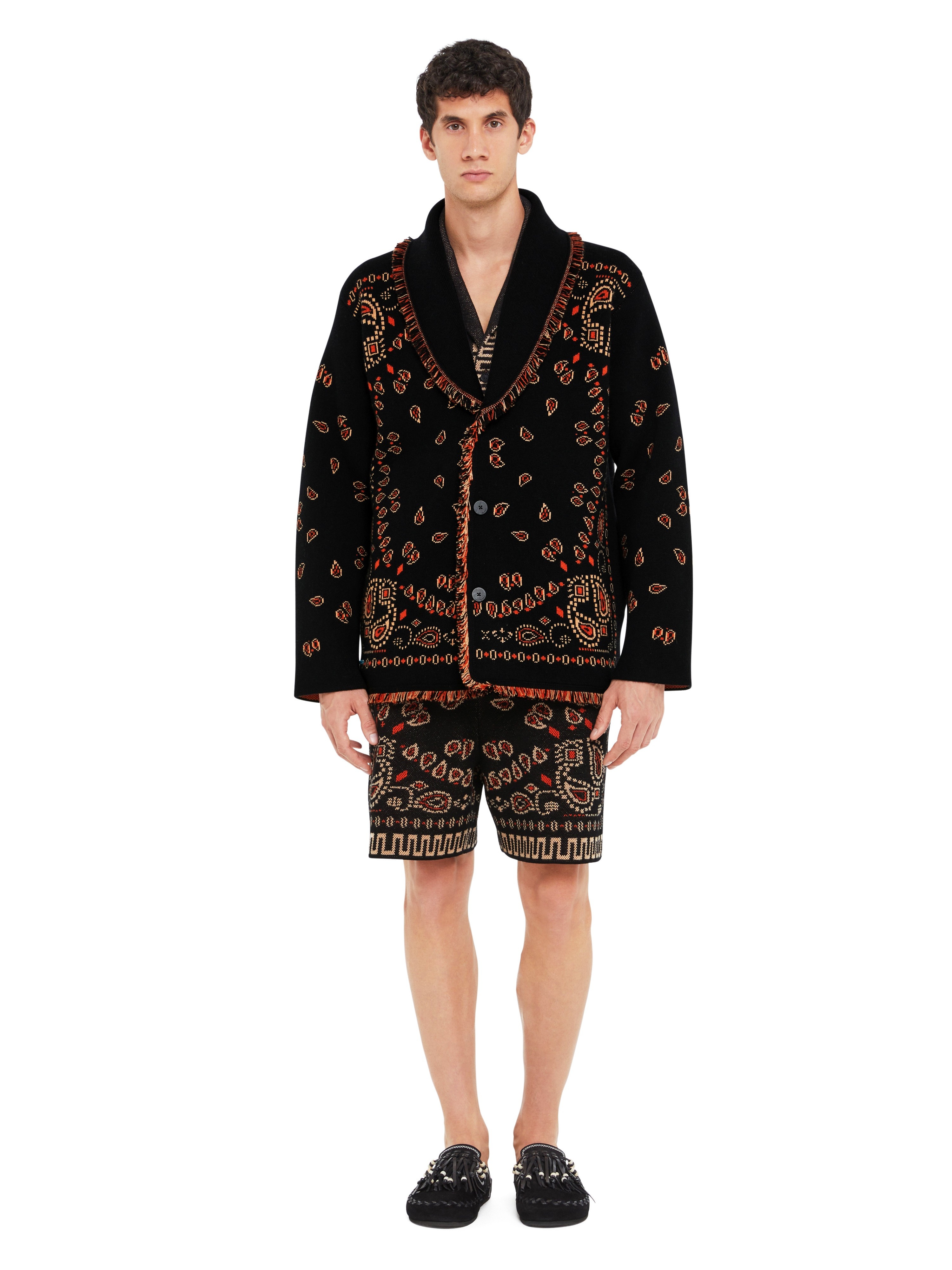 Bandana Jacquard Cardigan - 4