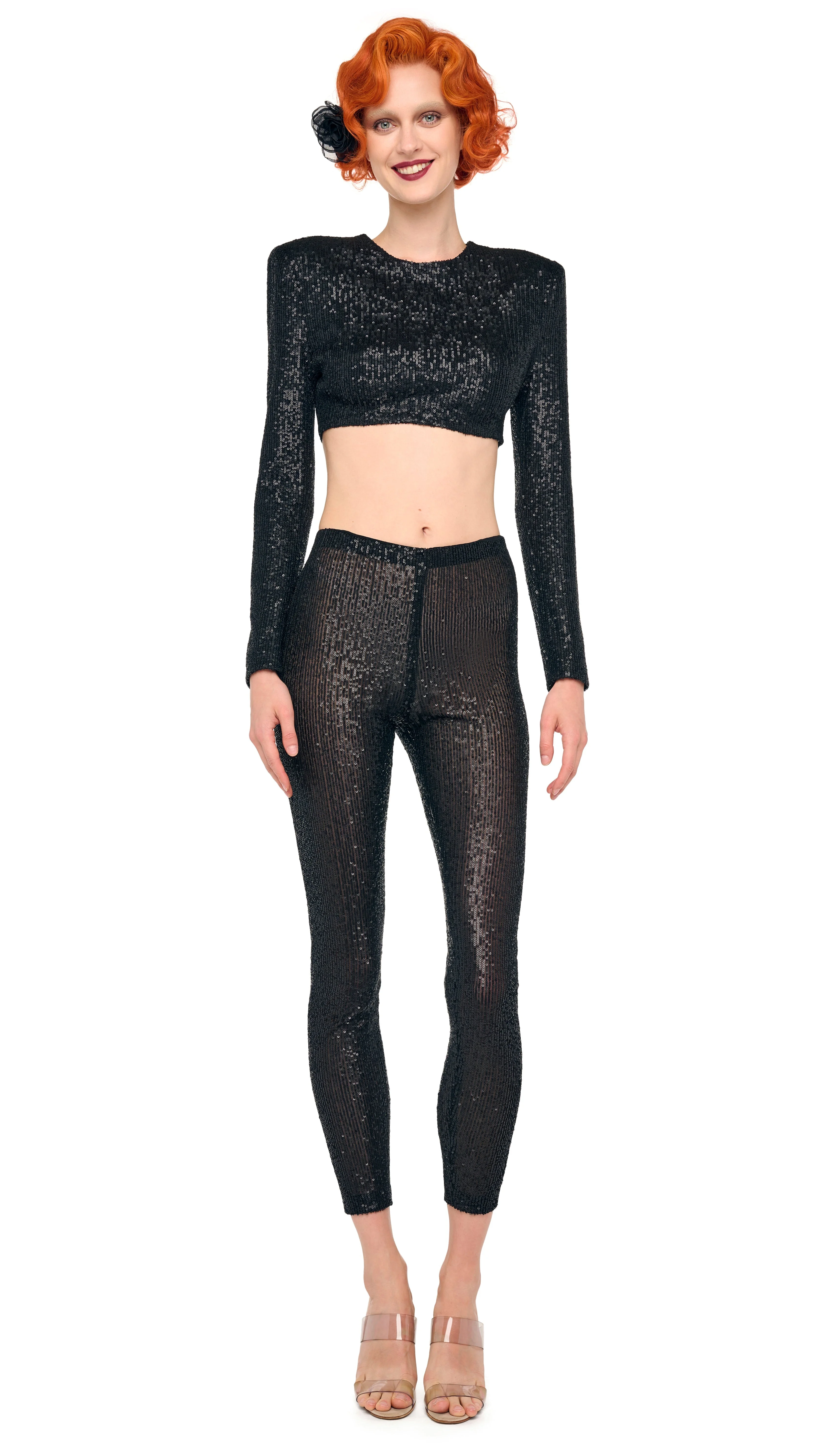 CROPPED LEGGING W/O WAISTBAND - 1